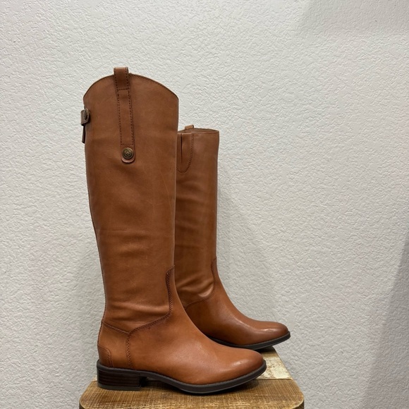 Sam Edelman Penny Brown Leather Riding Boots Size 6 - Picture 2 of 8